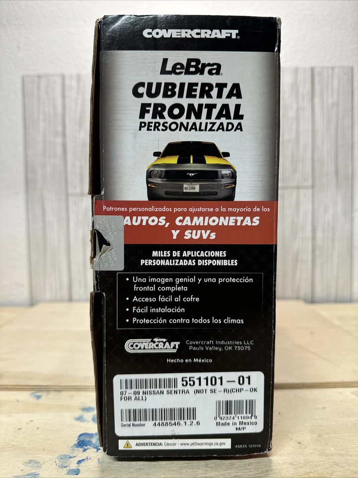 Covercraft LeBra Custom Front End Cover for 2007-2009 Nissan Sentra - Image 3 of 4