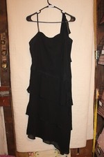 David's Bridal Black Sleeveless 10 Women's Formal Dress