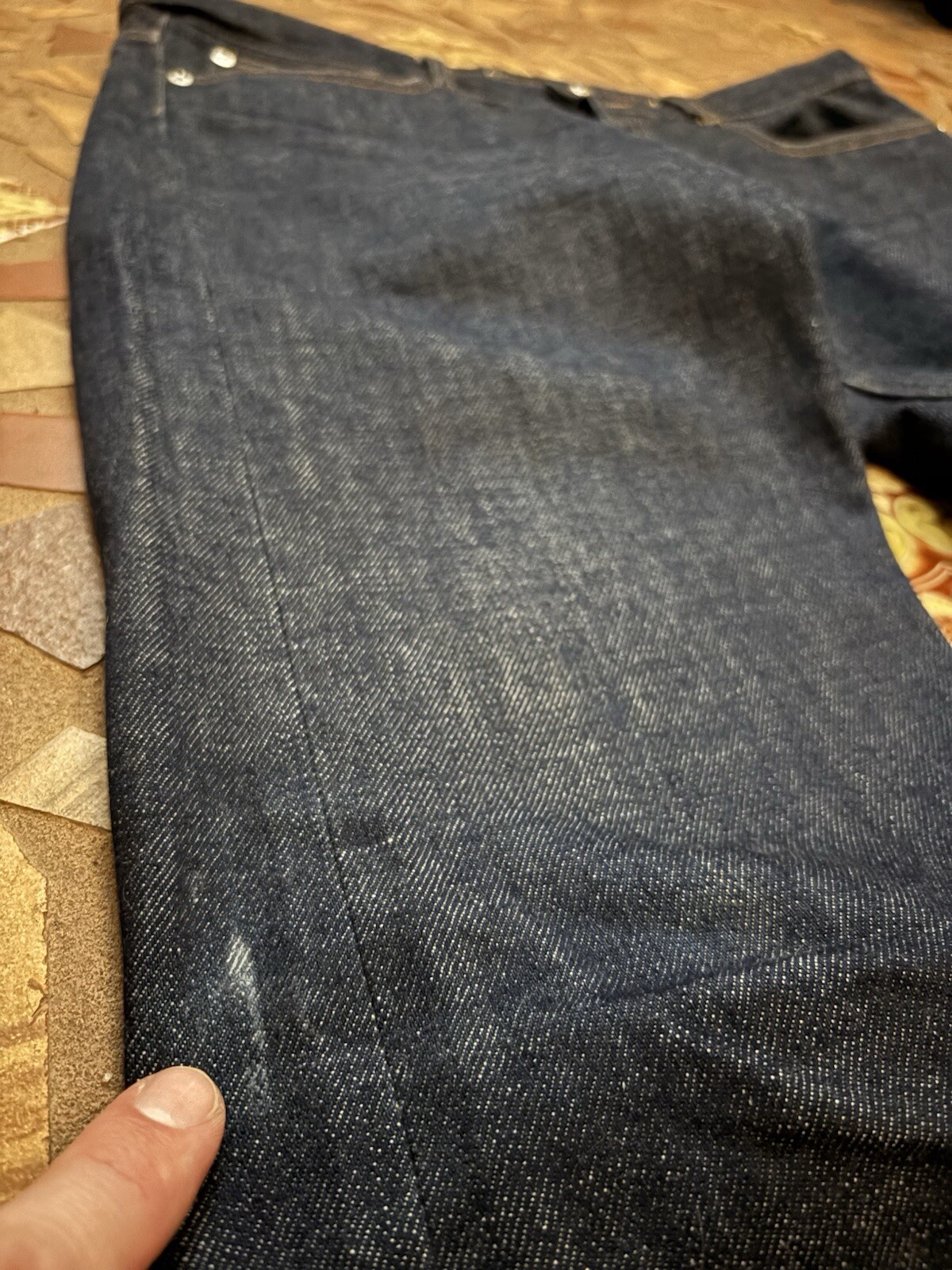 A.P.C. Jeans Mens 32 Selvedge Slim Fit Button Fly Denim Dark Wash