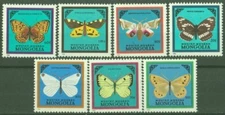 F-EX46532 MONGOLIA MNH 1986 BUTTERFLIES MARIPOSAS PAPILLON INSECT ENTOMOLOGY.