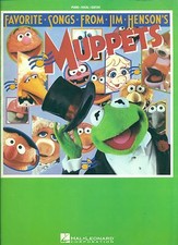 MUPPET'S "FAVORITE SONGS FROM JIM HENSON'S" PIANO/VOCAL/GUITAR MUSIC BOOK RARE