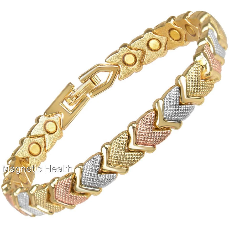 MHP LADIES MAGNETIC HEALTH BRACELET CARPAL TUNNEL BANGLE ARTHRITIS PAIN RELIEF 239