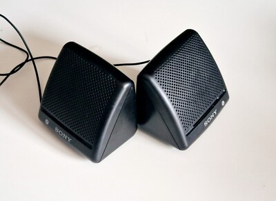 Vintage Original SONY SRS-7 Portable Mini Walkman Speakers pair