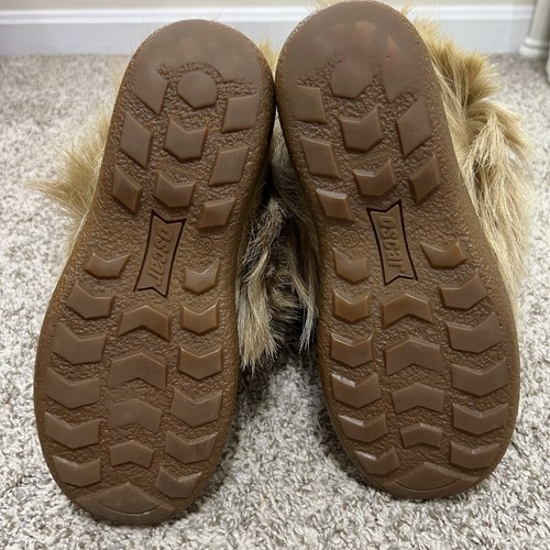 Oscar Sport Fur Winter Boots Beige Women’s Size 39 (US 8) Italy - Picture 13 of 16