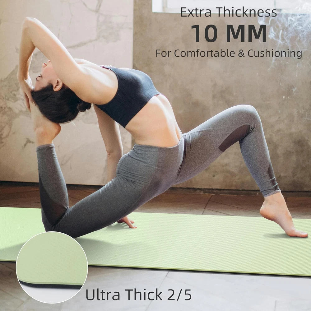 Non-Slip Extra Thick High Resilience Anti-Tear Professional POE Yoga Mat