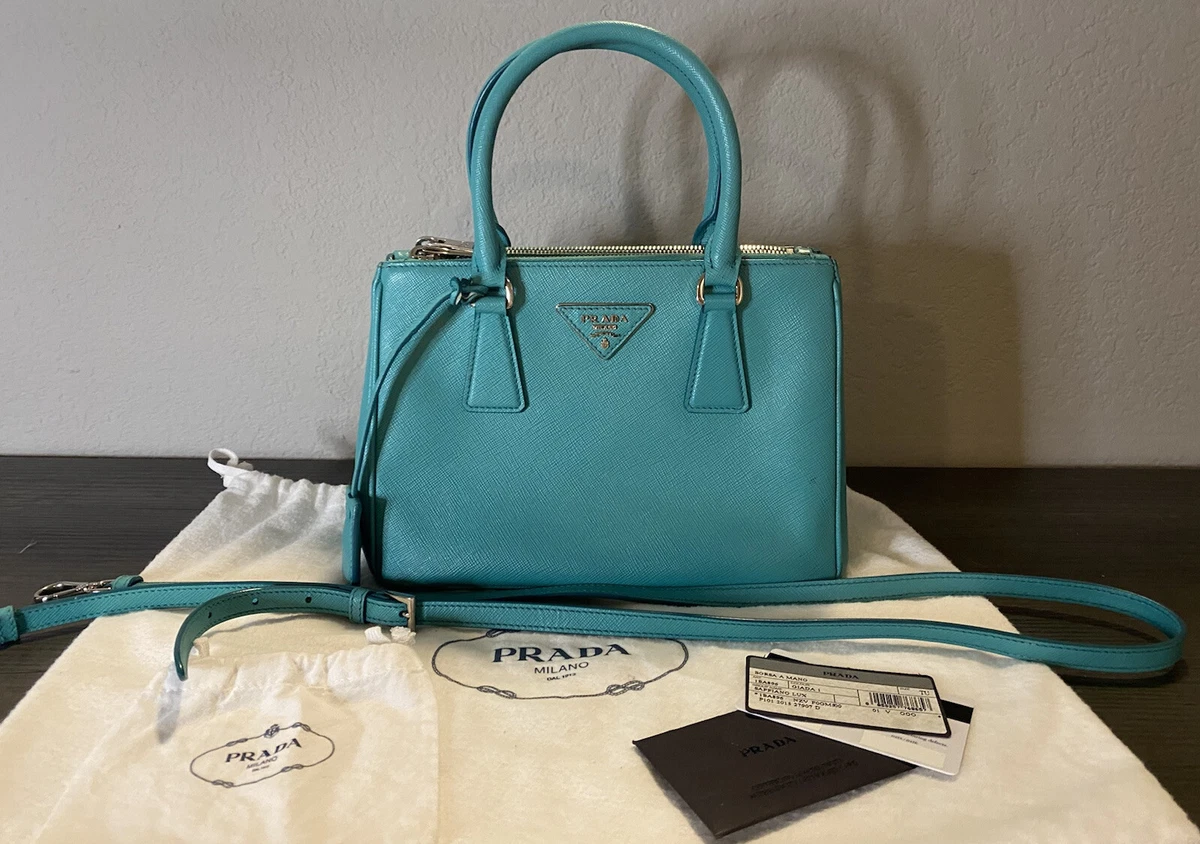 Prada Galleria Small Saffiano Double-Zip Tote Bag