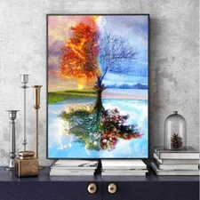 Oil Painting Kit Tree of Life Paint by Numbers DIY for Beginners 16x20 inch