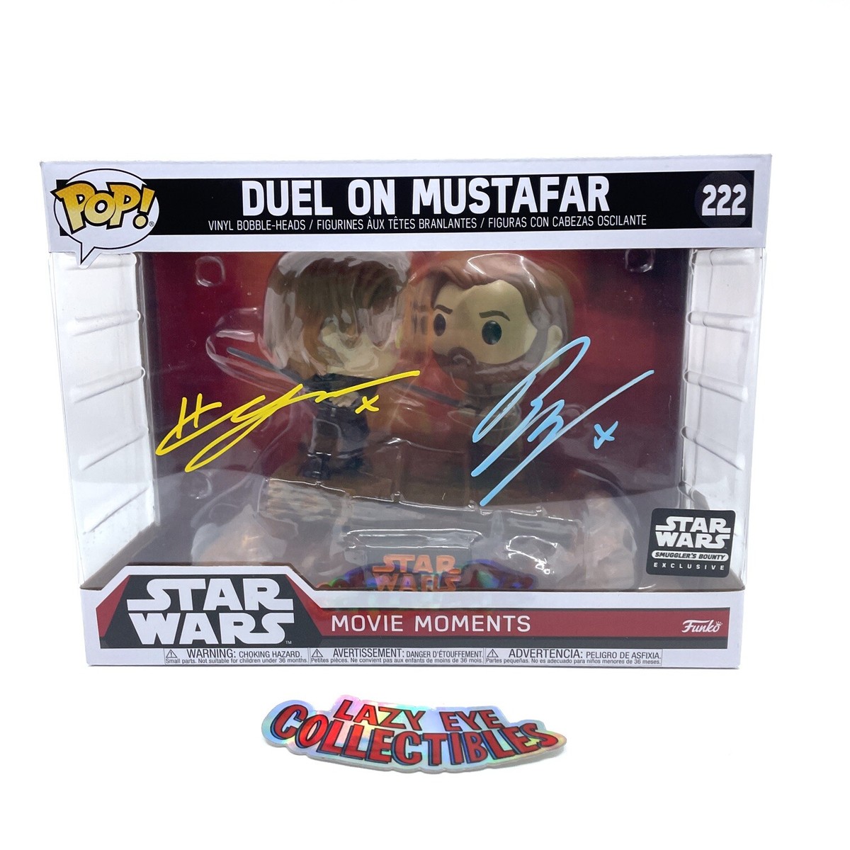 SF・ファンタジー・ホラー Funko Pop Star Wars Duel on Mustafar (2) Signed Hayden Christensen Ewan McGregor Funko 222 Duel On