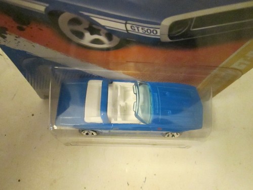 Toys Hot Wheels '69 Shelby GT 500 Blue Convertible 2011 New Models New on Card - Picture 5 of 12