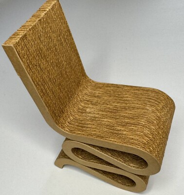 Vitra Design Museum Miniature Collection Wiggle Side Chair 1972