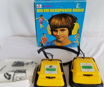 Vintage Windsor HP69 AM FM Wireless Headphone Radio New