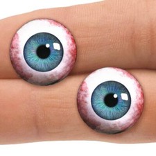 18mm Blue Glass Doll Eyes Realistic Human Craft Eyeball Set