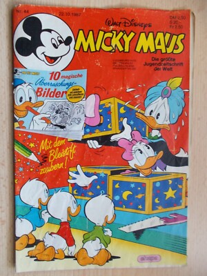 Comics, Hefte, MICKY MAUS, Band Nr. 44/1987 , ohne Beilage, Walt Disney, Ehapa