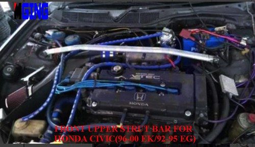 For Honda Civic 96-00 Ek 92-95 EG Auto Front Upper Strut Tower Brace Bar Silver - Bild 4 von 6