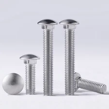 M4 M5 M6 M8 M10 M12 CARRIAGE BOLTS CUP SQUARE DOME SCREWS A2 STAINLESS STEEL