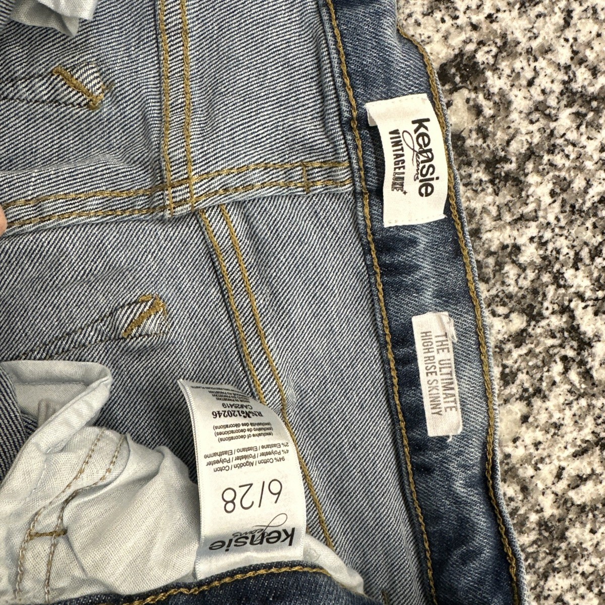 Kensie Jeans Women's 6The Ultimate High Rise Skinny Vintage Luxe