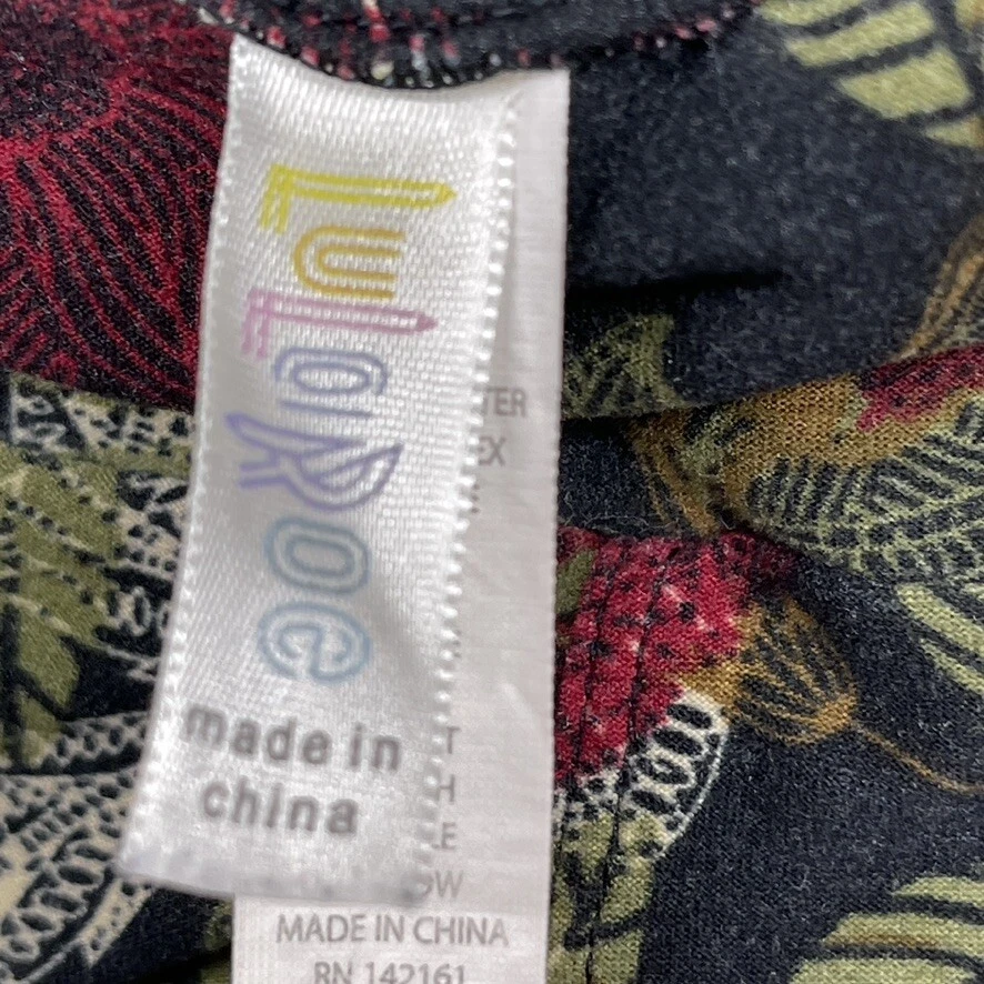 Legging Lularoe Mujer Multicolor Floral Cintura Elástica Elastizado Talla Única Foto 4 de 4