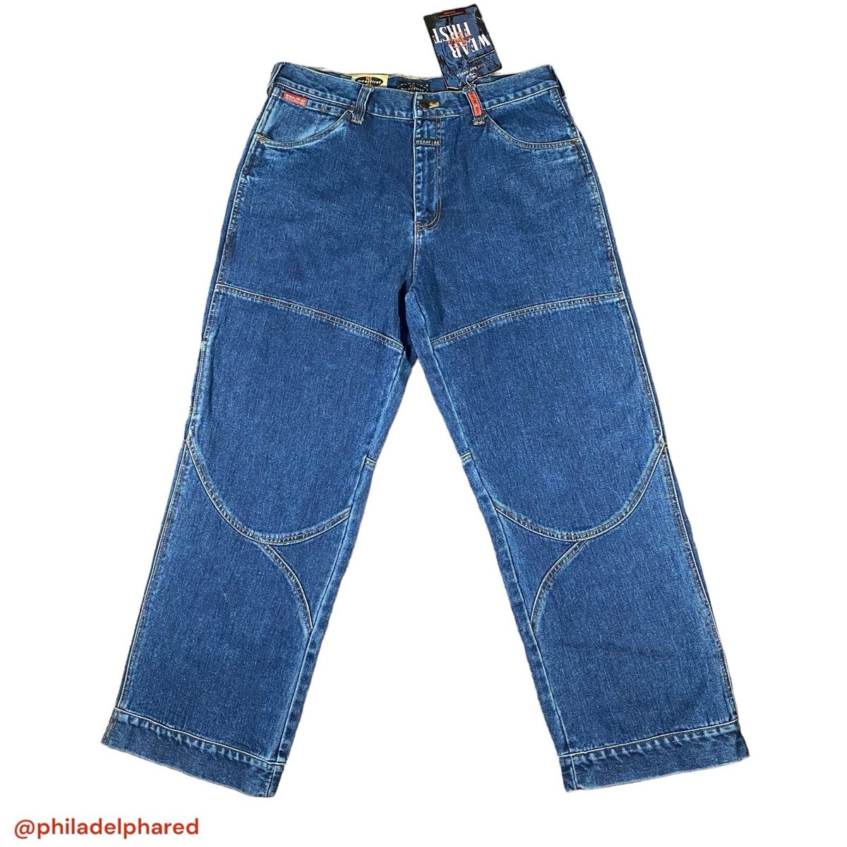 Vintage Y2K 2000s Wear first skater style double knee Bad 