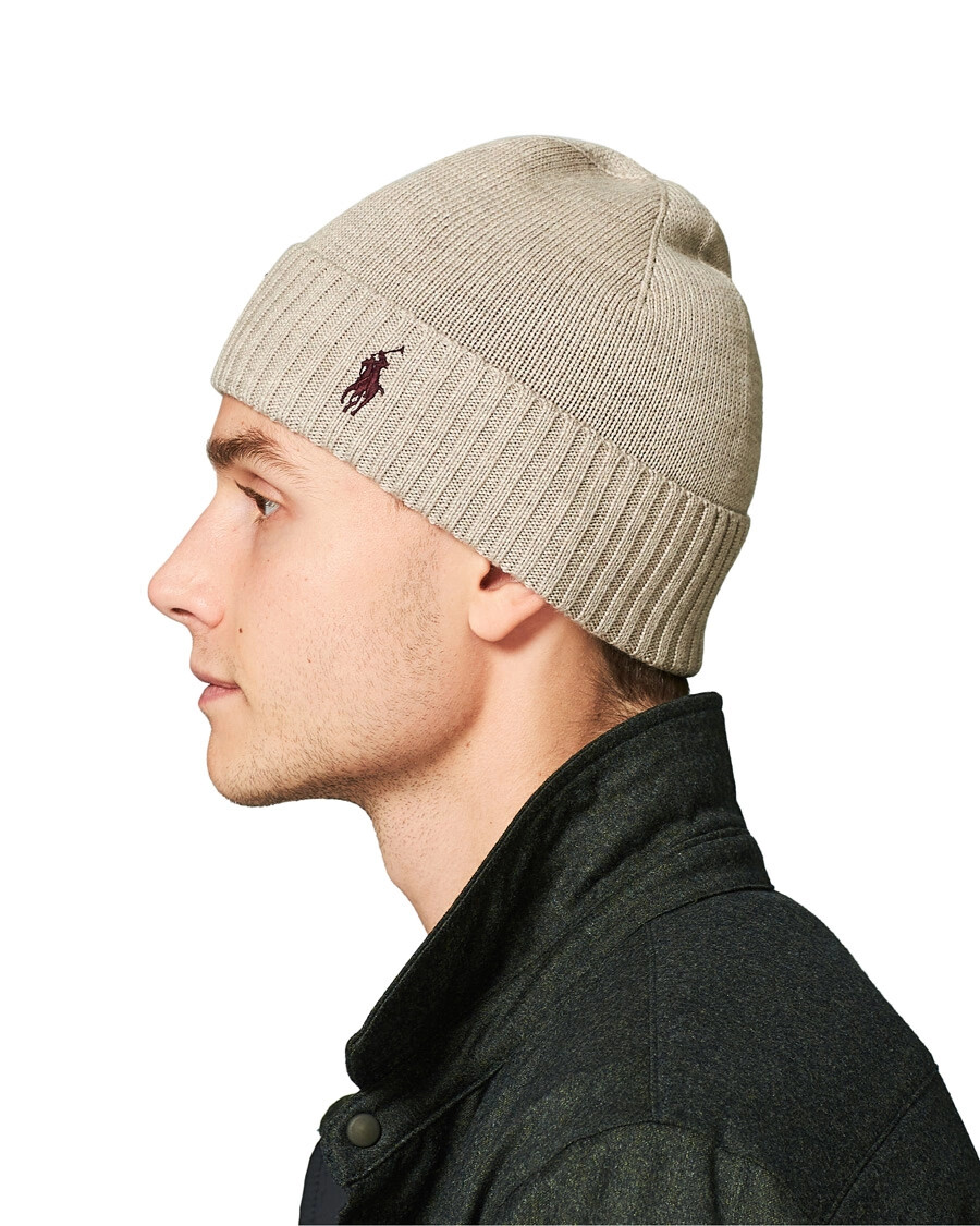 NUOVA polo ralph Lauren NATURALE MERINO PONY 1SFA CAPPELLO BERRETTO UNISEX INVERNO