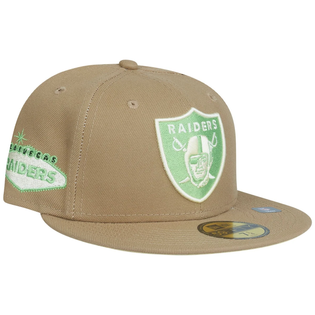 khaki fitted cap