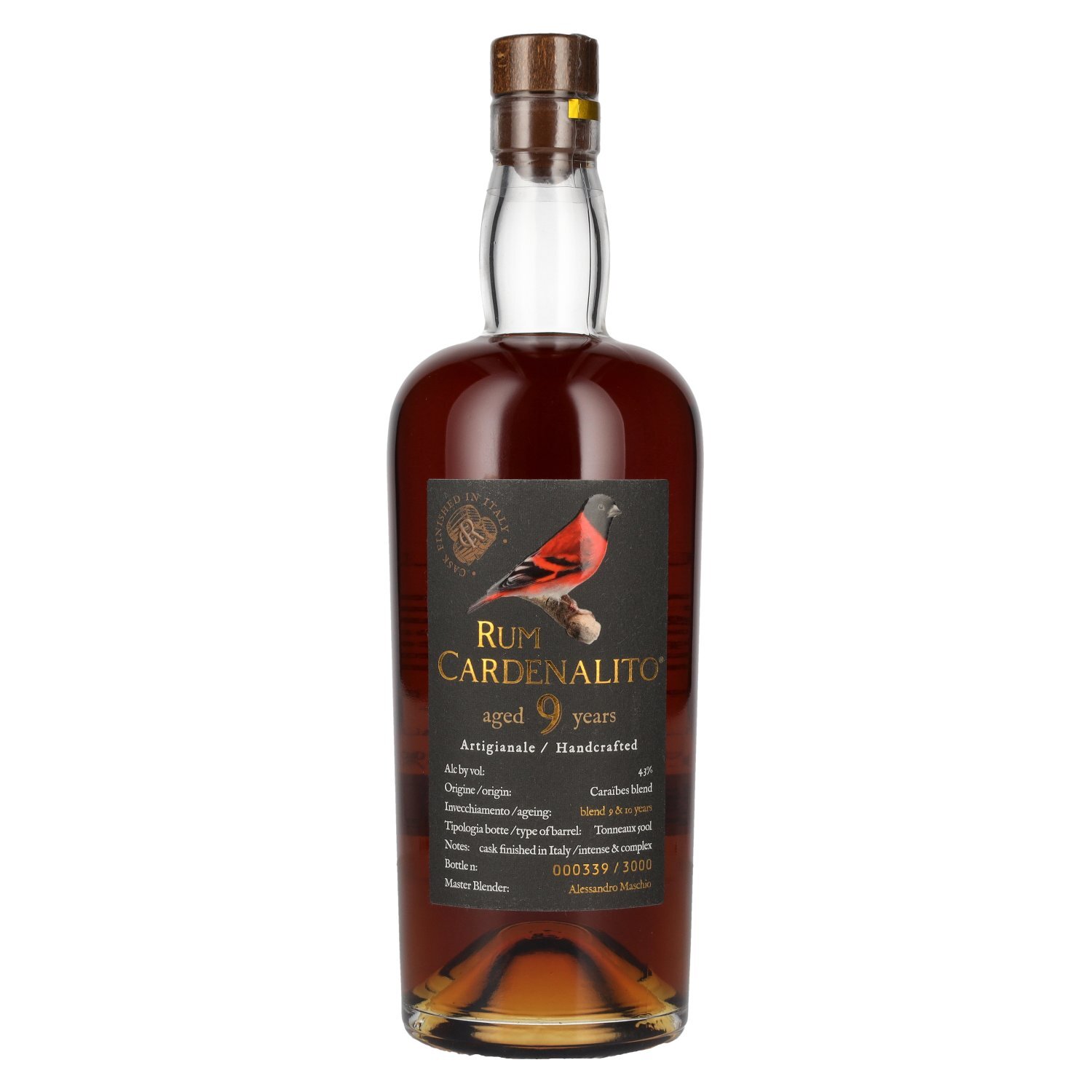 Rum Cardenalito 9 Years Old Handcrafted Rum