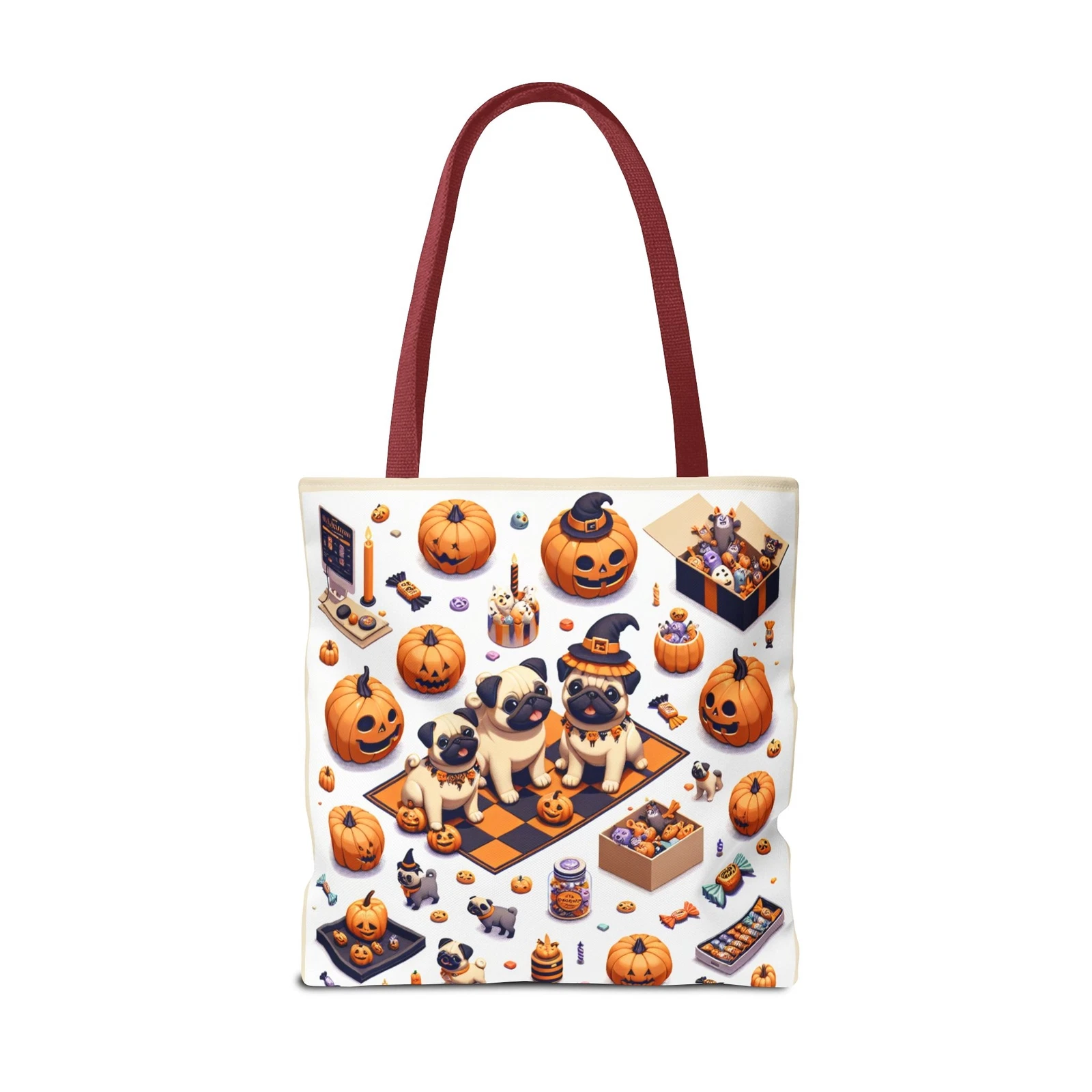 Halloween and Pugs Tote Bag