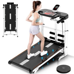 折叠手动跑步机4 In 1 冲击运行工作机健身倾斜 Ebay