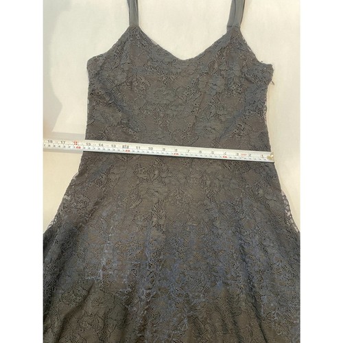 ~ Free People Lg schwarz blau ombre Spitze Boho Minikleid Stretch ärmellos - Bild 10 von 13