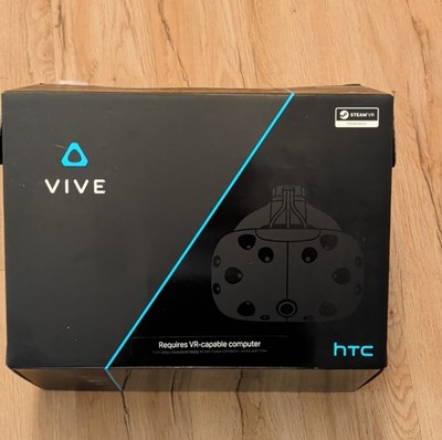 HTC Vive VR Headset Black Plastic PC & Console with Accessories