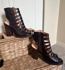 Bed Stu Women's Leather Occam Caged Heels - Size 6 - Teak Rustic - NWOB - $195 — photo 5