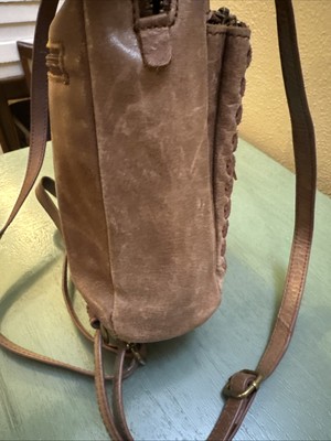 The Sak Brown Leather Convertible Backpack Crossbody  display picture 2