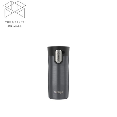 AUTOSEAL West Loop Vacuum-Insulated Stainless Steel Travel Mug with Easy-Clean