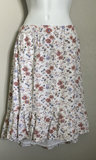 Abercrombie  Fitch Midi Skirt Girl's Size 13/14 White Floral Pull On