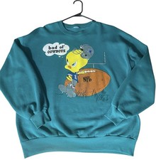 Vintage 1993 Dallas Cowboys Looney Tunes Tweety Bird Sweatshirt Warner Bros USA