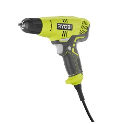 Ryobi D43K 5.5-Amp 3/8 in. Variable Speed Corded Electric Drill SET