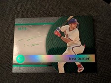 2024 Topps Diamond Icons - Trea Turner Green Ink White PolychromatINK  Auto /15