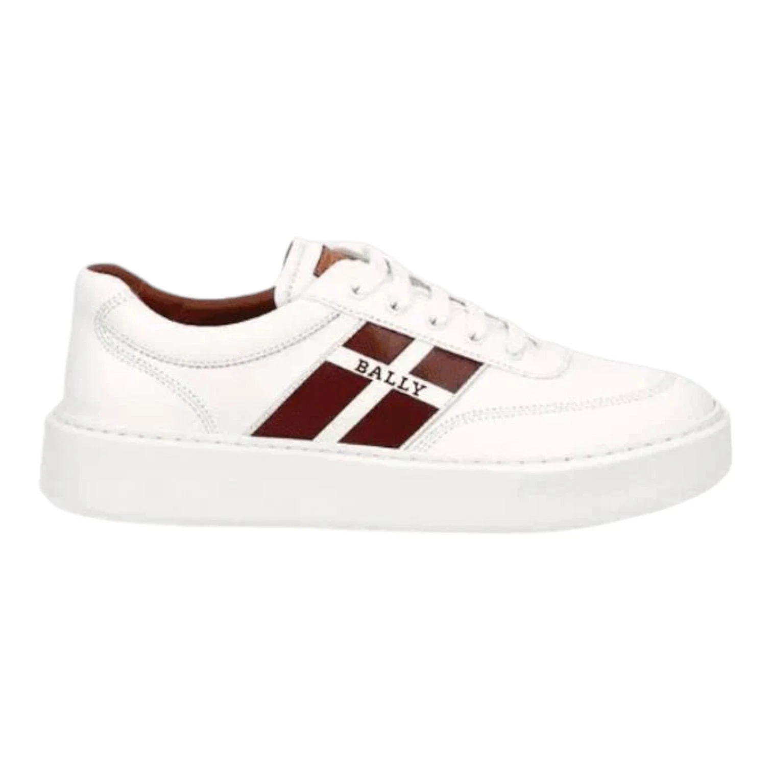 Bally Coby 6310054 Men's White Lamb Leather Sneakers MSRP $635
