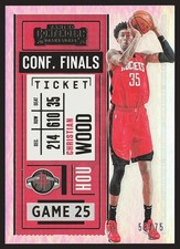 2020-21 Panini Contenders #48 Christian Wood Conference Finals Ticket #/75 SN
