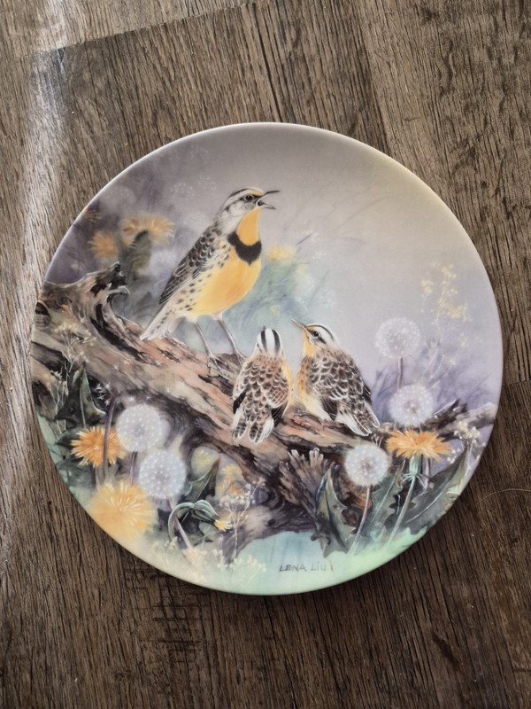 RARE--W.S. George Lena Liu Nature's Poetry Collection 12-Plate Set,  