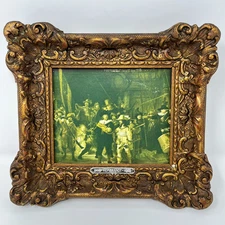 Vintage Rembrandt's The Night Watch Decorative Framed Print from Amsterdam Art