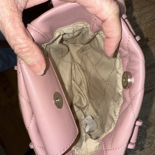 STEVE MADDEN Pink Quilted Bbabi Crossbody Bag Tik Tok Viral Please Read No Strap - Picture 7 of 9