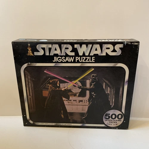 SEALED!  Star Wars Vintage 1977 Kenner 500 Pc Puzzle Darth Vader vs Obi-Wan