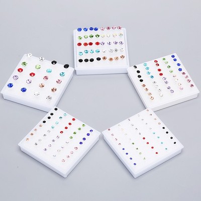 10 Paare/20 Paare Set Strass Kristall Ohr stecker Kleine Ohrringe Jewe JdFkj
