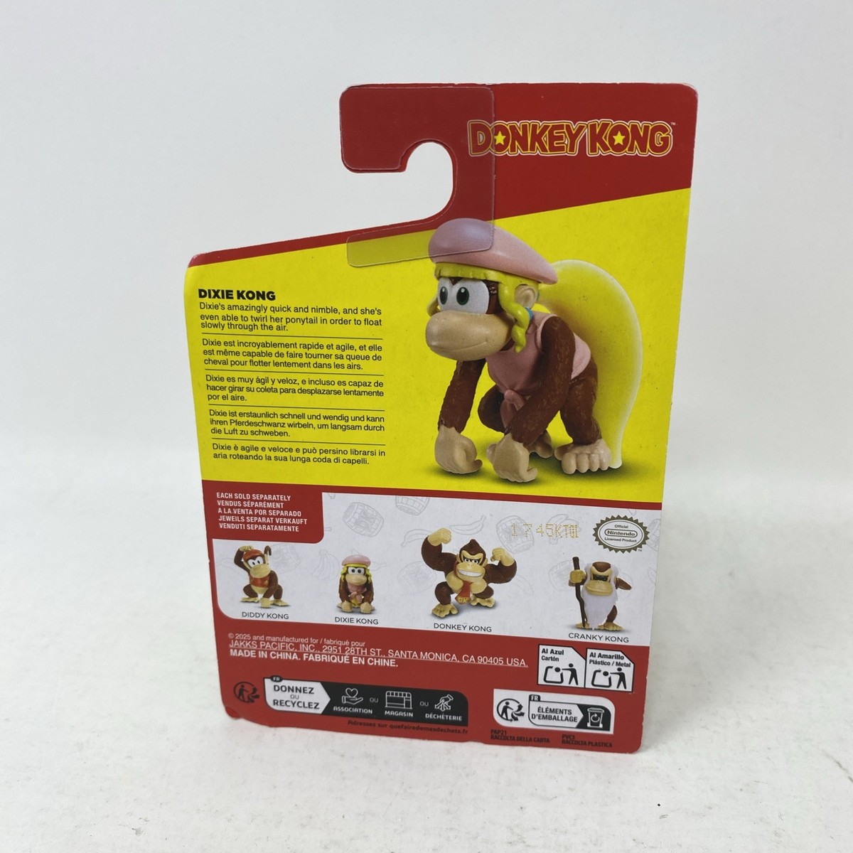 2025 World Of Nintendo Donkey Kong DIXIE KING “2.5 Action Figure