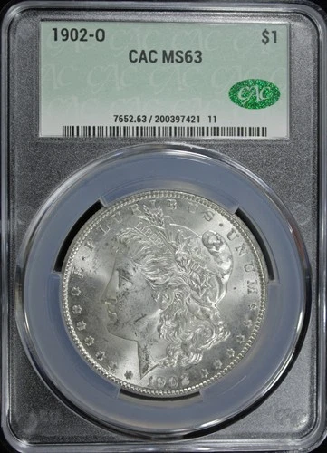 1902-O MORGAN DOLLAR CAC MS63 (2532016)