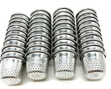 40Pcs Silver Sewing Thimbles Quilting Metal DIY Craft