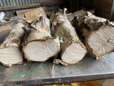 Silver Birch Logs,x4,birch Logs,x4,free Delivery