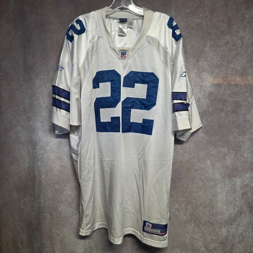 Maillot Vintage Dallas Cowboys Emmitt Smith #22 – Taille XL 50-52 – Signé – Fabriqué USA