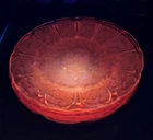 Vintage Selenium Jeanette Cherry Blossom Set of 4 Pink  9" Dinner Plates