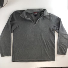 North Face Mens 1/4 Zip Fleece Pullover Size ...